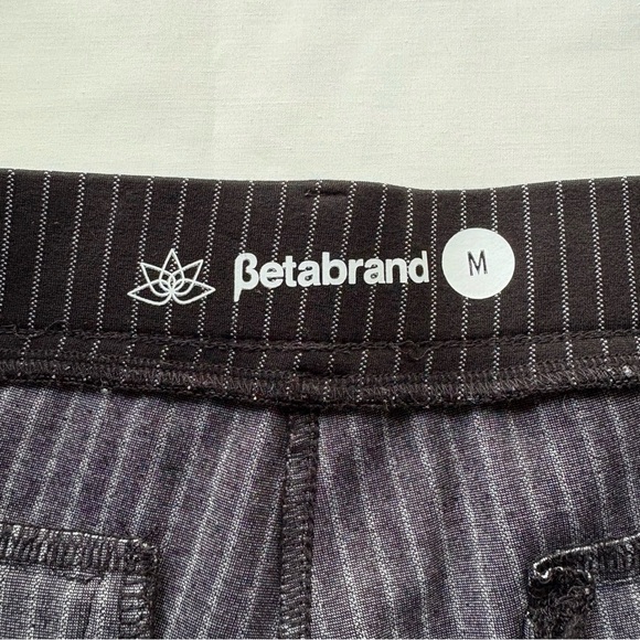 Betabrand Straight Leg Pinstripe Stretchy Dress Pants Medium - Picture 5 of 6